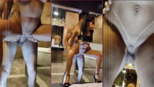 Talithinha dando uma trepada no motel com um bem pauzudo enquanto o marido corno filma