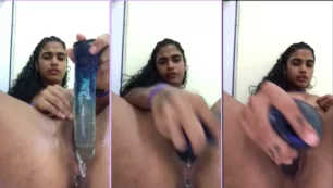 Mulher da República Dominicana pelada e molhadinha se tocando