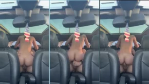 Sassy no carro do uber fodendo